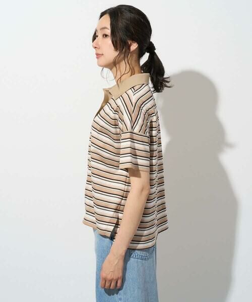 Maison de CINQ / メゾン ドゥ サンク カットソー | マルチボーダーポロシャツ | 詳細3