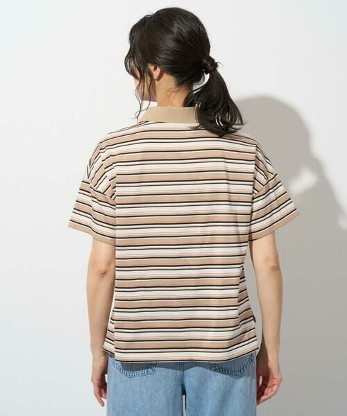 Maison de CINQ / メゾン ドゥ サンク カットソー | マルチボーダーポロシャツ | 詳細4