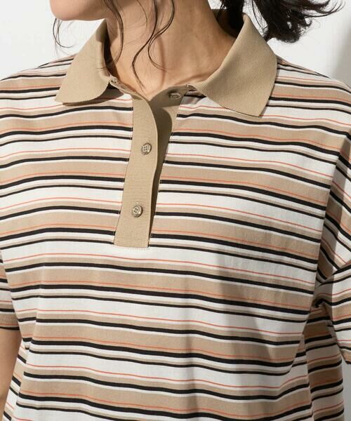 Maison de CINQ / メゾン ドゥ サンク カットソー | マルチボーダーポロシャツ | 詳細5