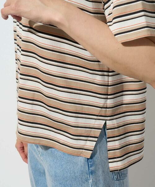 Maison de CINQ / メゾン ドゥ サンク カットソー | マルチボーダーポロシャツ | 詳細7