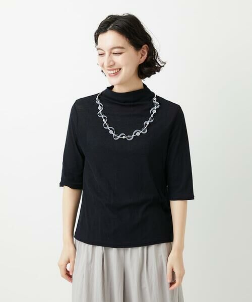 Maison de CINQ / メゾン ドゥ サンク カットソー | [日本製]ボトルネックセミシアーカットソー | 詳細1