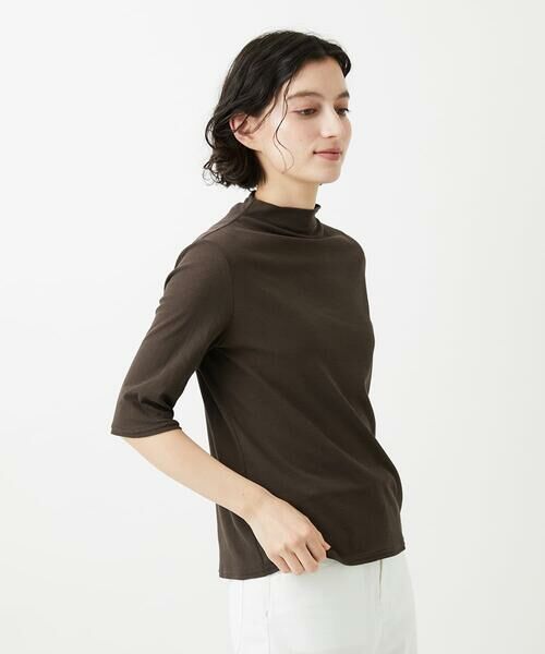 Maison de CINQ / メゾン ドゥ サンク カットソー | [日本製]ボトルネックセミシアーカットソー | 詳細2