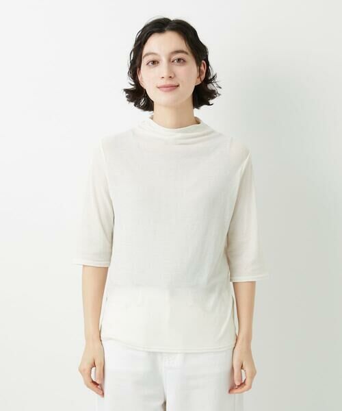 Maison de CINQ / メゾン ドゥ サンク カットソー | [日本製]ボトルネックセミシアーカットソー | 詳細4