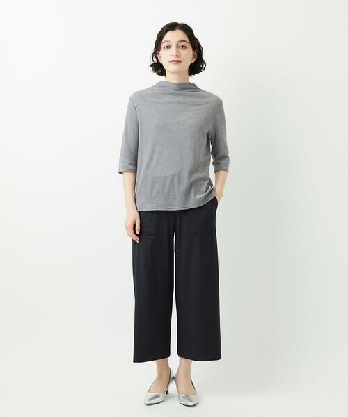 Maison de CINQ / メゾン ドゥ サンク カットソー | [日本製]ボトルネックセミシアーボーダーカットソー | 詳細9