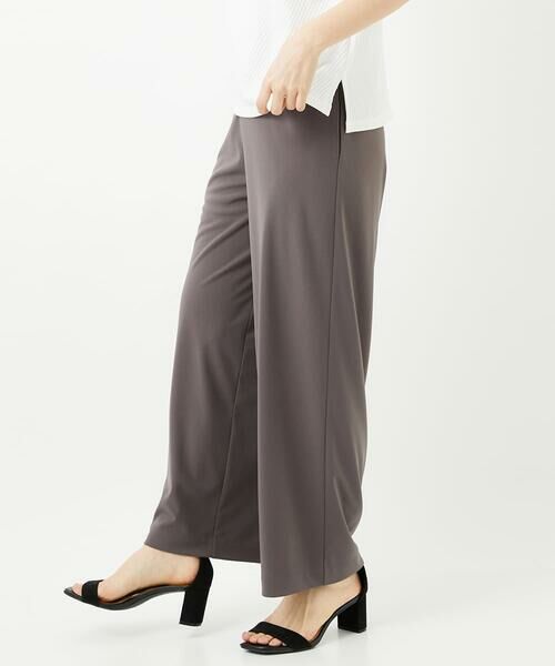 Maison de CINQ / メゾン ドゥ サンク チノ・ワークパンツ | [セットアップ対応]ドライタッチジャージーワイドストレートパンツ | 詳細14