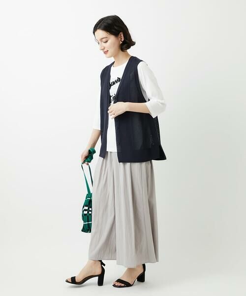 Maison de CINQ / メゾン ドゥ サンク ベスト | [日本製]コットンレーヨンニットベスト | 詳細16