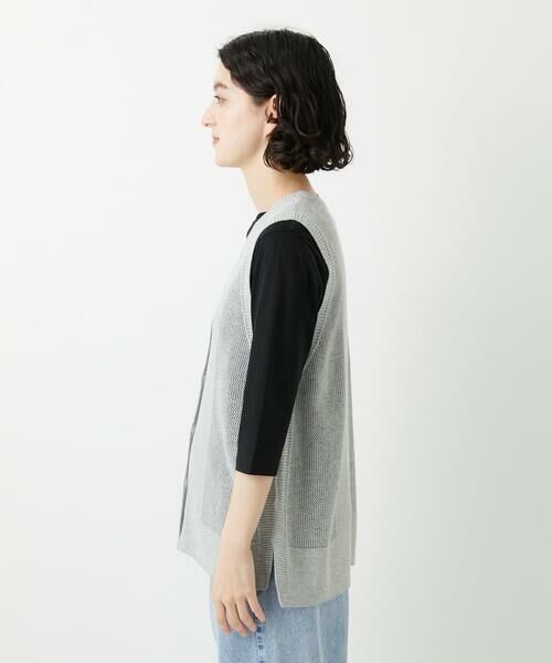 Maison de CINQ / メゾン ドゥ サンク ベスト | [日本製]コットンレーヨンニットベスト | 詳細6