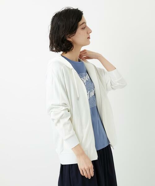 Maison de CINQ / メゾン ドゥ サンク パーカー | ラグランスリーブ8分袖パーカー | 詳細1