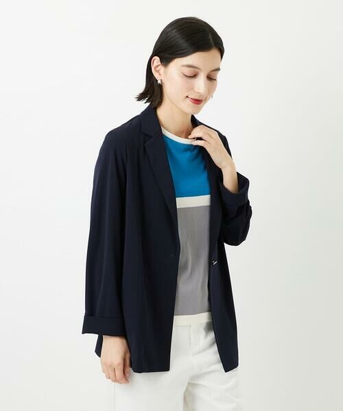Maison de CINQ / メゾン ドゥ サンク テーラードジャケット | [セットアップ対応]ドライタッチジャージーテーラードジャケット | 詳細5