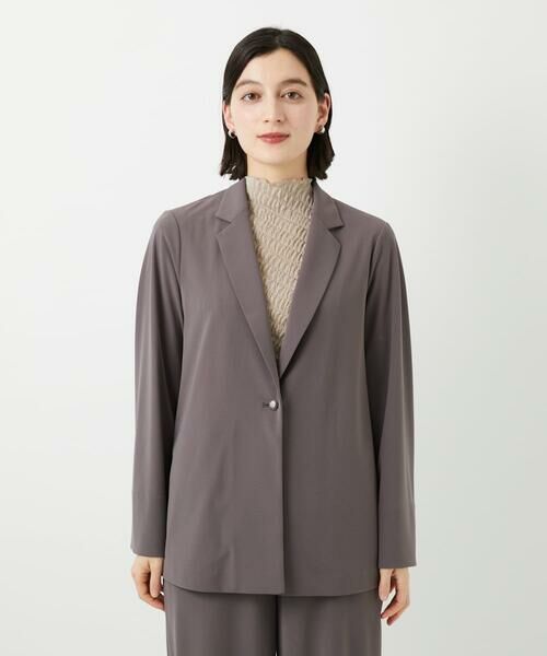 Maison de CINQ / メゾン ドゥ サンク テーラードジャケット | [セットアップ対応]ドライタッチジャージーテーラードジャケット | 詳細7