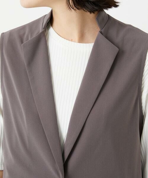 Maison de CINQ / メゾン ドゥ サンク ベスト | [セットアップ対応]ドライタッチジャージージレ | 詳細12