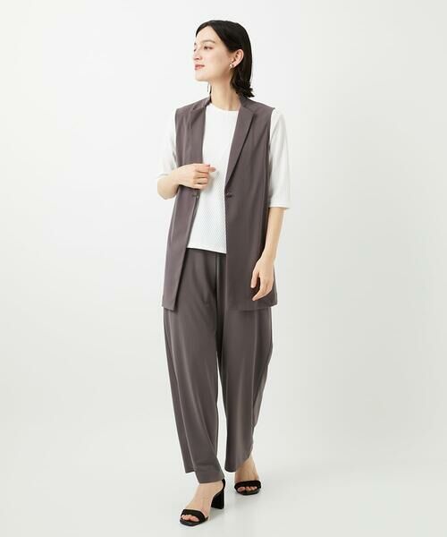 Maison de CINQ / メゾン ドゥ サンク ベスト | [セットアップ対応]ドライタッチジャージージレ | 詳細3