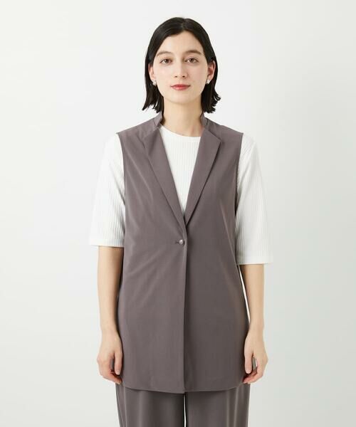 Maison de CINQ / メゾン ドゥ サンク ベスト | [セットアップ対応]ドライタッチジャージージレ | 詳細9