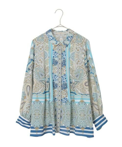 Maison de CINQ / メゾン ドゥ サンク シャツ・ブラウス | マリンブルーペーズリーブラウス | 詳細12