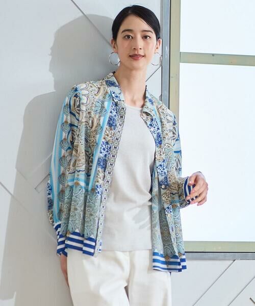 Maison de CINQ / メゾン ドゥ サンク シャツ・ブラウス | マリンブルーペーズリーブラウス | 詳細2