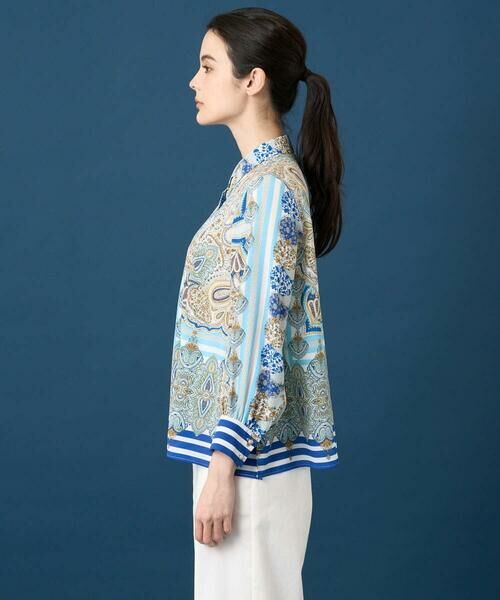 Maison de CINQ / メゾン ドゥ サンク シャツ・ブラウス | マリンブルーペーズリーブラウス | 詳細4