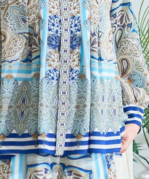 Maison de CINQ / メゾン ドゥ サンク シャツ・ブラウス | マリンブルーペーズリーブラウス | 詳細8