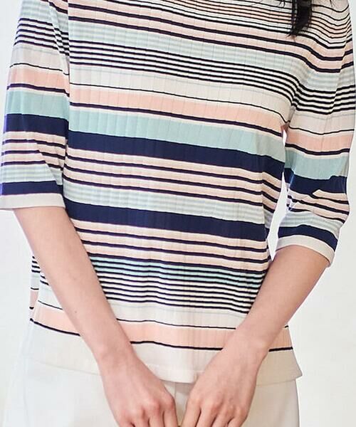 Maison de CINQ / メゾン ドゥ サンク ニット・セーター | マルチボーダーニットプルオーバー | 詳細11