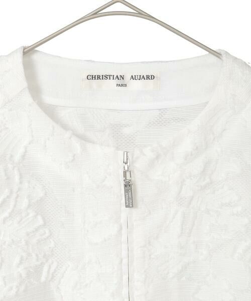 Maison de CINQ / メゾン ドゥ サンク ノーカラージャケット | フラワーカットジャカードジャケット | 詳細16