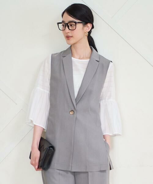 Maison de CINQ / メゾン ドゥ サンク ベスト | [乾性]テーラードジレ（ベージュ）