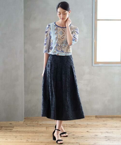 Maison de CINQ / メゾン ドゥ サンク カットソー | マリンブルーペーズリーカットソー | 詳細5