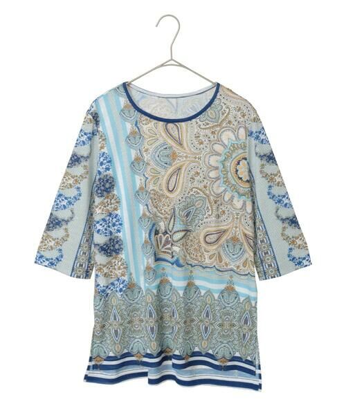 Maison de CINQ / メゾン ドゥ サンク カットソー | マリンブルーペーズリーカットソー | 詳細8