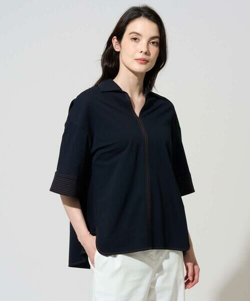 Maison de CINQ / メゾン ドゥ サンク カットソー | [セットアップ対応]ドライタッチジャージートップス | 詳細2