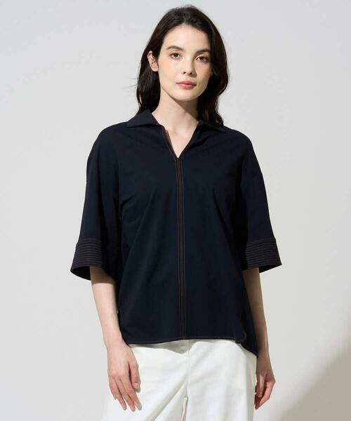 Maison de CINQ / メゾン ドゥ サンク カットソー | [セットアップ対応]ドライタッチジャージートップス | 詳細3