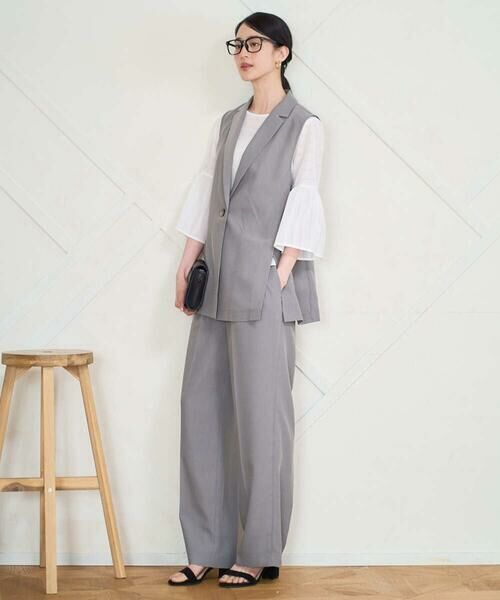 Maison de CINQ / メゾン ドゥ サンク チノ・ワークパンツ | [セットアップ対応]セミワイドパンツ | 詳細4