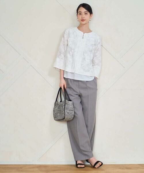 Maison de CINQ / メゾン ドゥ サンク チノ・ワークパンツ | [セットアップ対応]セミワイドパンツ | 詳細7