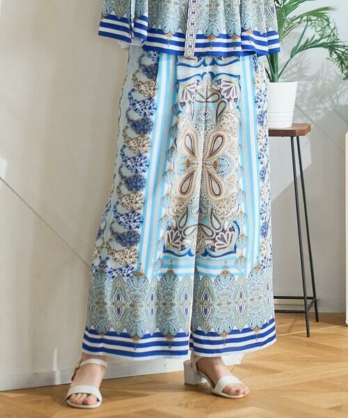 Maison de CINQ / メゾン ドゥ サンク チノ・ワークパンツ | マリンブルーペーズリーパンツ | 詳細1