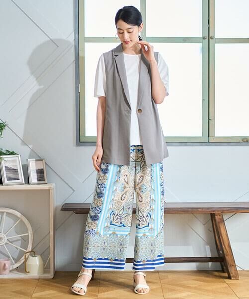 Maison de CINQ / メゾン ドゥ サンク チノ・ワークパンツ | マリンブルーペーズリーパンツ | 詳細9