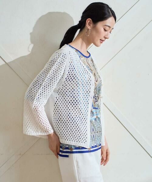 Maison de CINQ / メゾン ドゥ サンク カーディガン・ボレロ | リネンライクニットカーディガン | 詳細1