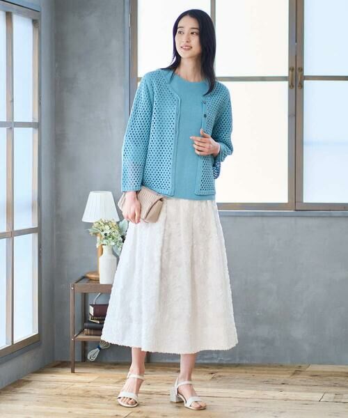 Maison de CINQ / メゾン ドゥ サンク カーディガン・ボレロ | リネンライクニットカーディガン | 詳細18