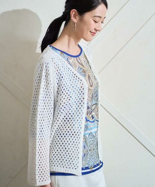 Maison de CINQ / メゾン ドゥ サンク カーディガン・ボレロ | リネンライクニットカーディガン | 詳細2