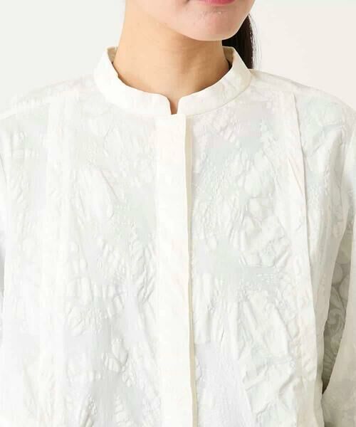 Maison de CINQ / メゾン ドゥ サンク シャツ・ブラウス | 【小さいサイズ】ボタニカルモチーフショートブラウス | 詳細14