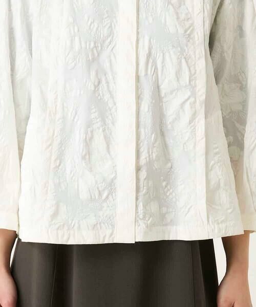 Maison de CINQ / メゾン ドゥ サンク シャツ・ブラウス | 【小さいサイズ】ボタニカルモチーフショートブラウス | 詳細18