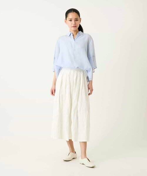 Maison de CINQ / メゾン ドゥ サンク シャツ・ブラウス | 【小さいサイズ】フレアスリーブ麻ブラウス | 詳細7