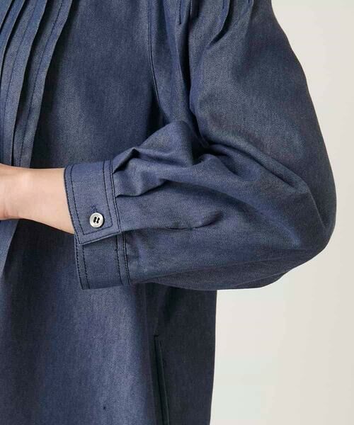 Maison de CINQ / メゾン ドゥ サンク ロング・マキシ丈ワンピース | 【小さいサイズ】ピンタックデザインダンガリーワンピース | 詳細10