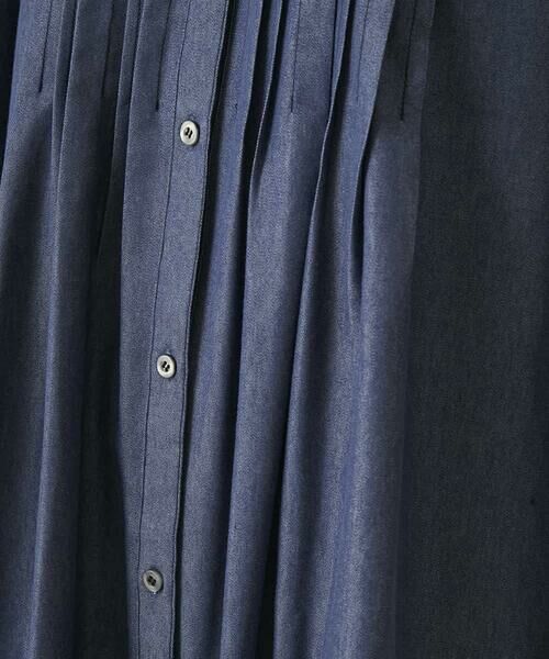 Maison de CINQ / メゾン ドゥ サンク ロング・マキシ丈ワンピース | 【小さいサイズ】ピンタックデザインダンガリーワンピース | 詳細13