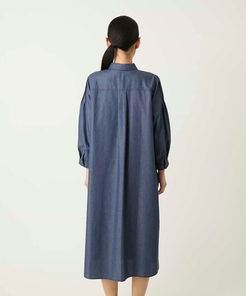 Maison de CINQ / メゾン ドゥ サンク ロング・マキシ丈ワンピース | 【小さいサイズ】ピンタックデザインダンガリーワンピース | 詳細6