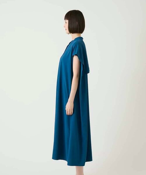 Maison de CINQ / メゾン ドゥ サンク ロング・マキシ丈ワンピース | 【小さいサイズ】セーラーカラージョーゼットワンピース/接触冷感/UVカット/速乾 | 詳細13