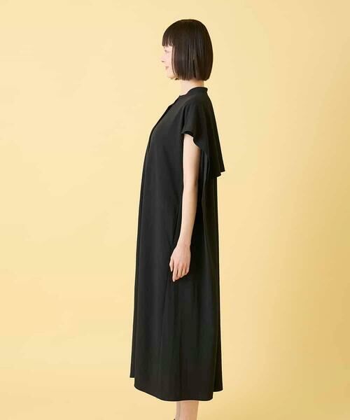 Maison de CINQ / メゾン ドゥ サンク ロング・マキシ丈ワンピース | 【小さいサイズ】セーラーカラージョーゼットワンピース | 詳細1