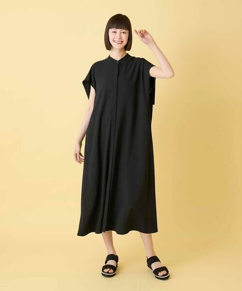 Maison de CINQ / メゾン ドゥ サンク ロング・マキシ丈ワンピース | 【小さいサイズ】セーラーカラージョーゼットワンピース | 詳細13