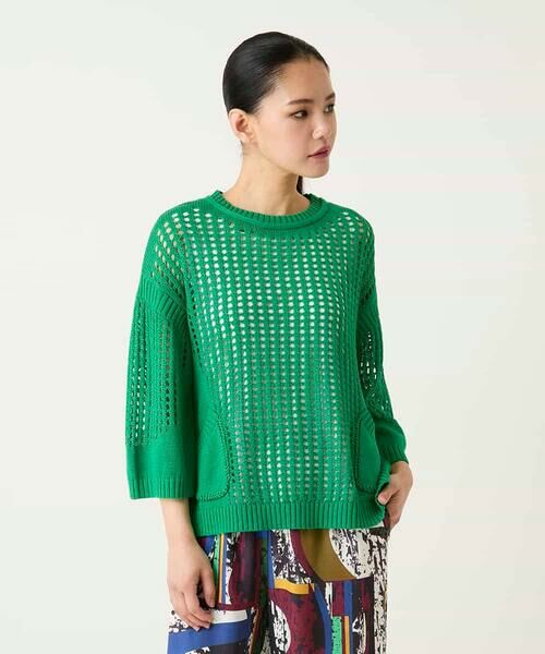 Maison de CINQ / メゾン ドゥ サンク ニット・セーター | 【小さいサイズ】ざっくりメッシュニットプルオーバー | 詳細1