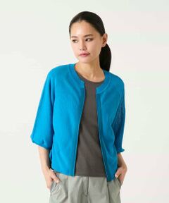 Maison de CINQ / メゾン ドゥ サンク カーディガン・ボレロ | 【小さいサイズ】リブポイントコンパクトニットカーディガン