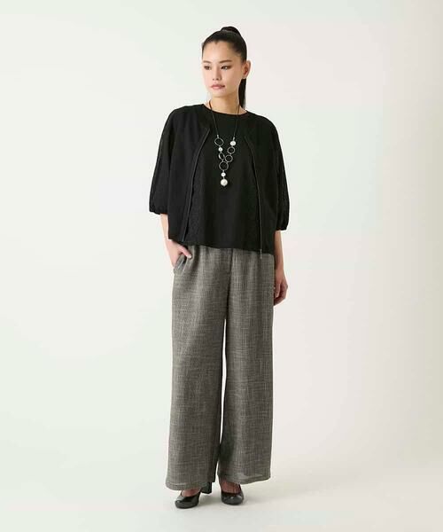 Maison de CINQ / メゾン ドゥ サンク カーディガン・ボレロ | 【小さいサイズ】リブポイントコンパクトニットカーディガン | 詳細8