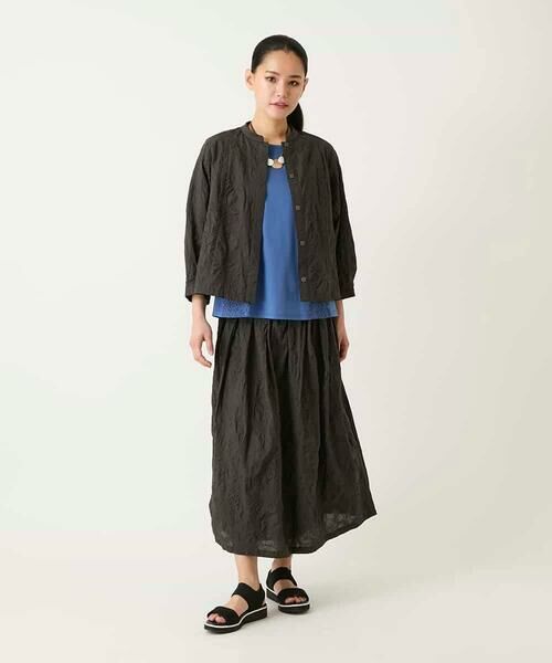 Maison de CINQ / メゾン ドゥ サンク ロング・マキシ丈スカート | 【小さいサイズ】ボタニカルモチーフスカート | 詳細16