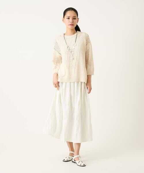 Maison de CINQ / メゾン ドゥ サンク ロング・マキシ丈スカート | 【小さいサイズ】ボタニカルモチーフスカート | 詳細9