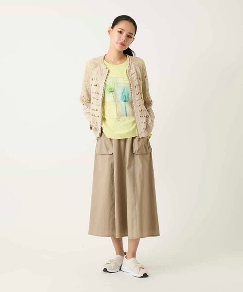 Maison de CINQ / メゾン ドゥ サンク ロング・マキシ丈スカート | 【小さいサイズ】リネンライクアウトポケットフレアスカート | 詳細12